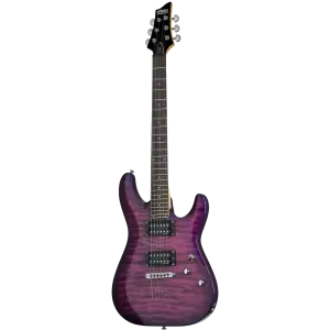 Schecter C-6 Plus Elektro Gitar (Charcoal Burst) - 1