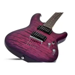 Schecter C-6 Plus Elektro Gitar (Charcoal Burst) - 5