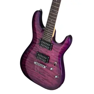 Schecter C-6 Plus Elektro Gitar (Charcoal Burst) - 6