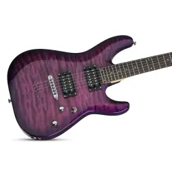 Schecter C-6 Plus Elektro Gitar (Electric Magenta) - 2