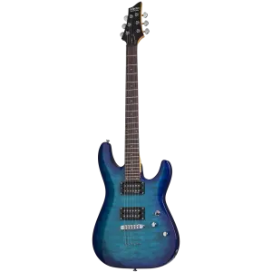 Schecter C-6 Plus Elektro Gitar (Ocean Blue Burst) - 1