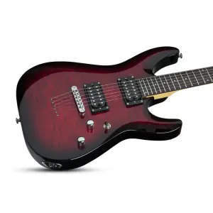 Schecter C-6 Plus Elektro Gitar (See-Thru Cherry Burst) - 3