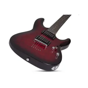 Schecter C-6 Plus Elektro Gitar (See-Thru Cherry Burst) - 6