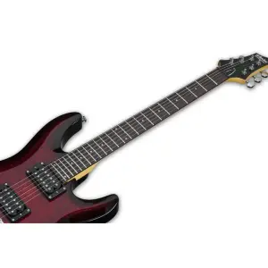 Schecter C-6 Plus Elektro Gitar (See-Thru Cherry Burst) - 7