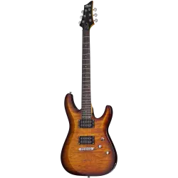 Schecter C-6 Plus Elektro Gitar (Vintage Sunburst) - 1