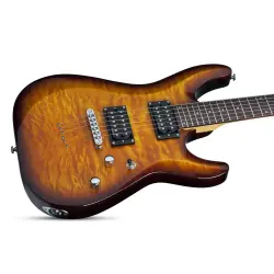 Schecter C-6 Plus Elektro Gitar (Vintage Sunburst) - 4