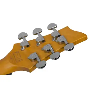 Schecter C-6 Plus LH Solak Elektro Gitar (Charcoal Burst) - 9