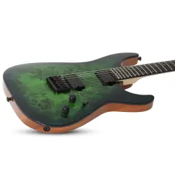 Schecter C-6 Pro Elektro Gitar (Aqua Burst) - 2