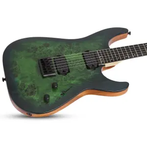 Schecter C-6 Pro Elektro Gitar (Aqua Burst) - 7