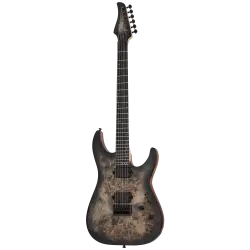 Schecter C-6 Pro Elektro Gitar (Charcoal Burst) - 1