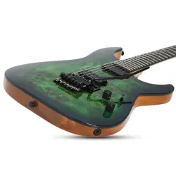 Schecter C-6 Pro FR Elektro Gitar (Aqua Burst) - 5