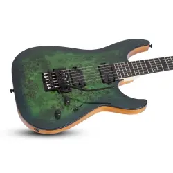 Schecter C-6 Pro FR Elektro Gitar (Aqua Burst) - 7