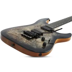 Schecter C-6 Pro FR Elektro Gitar (Charcoal Burst) - 2