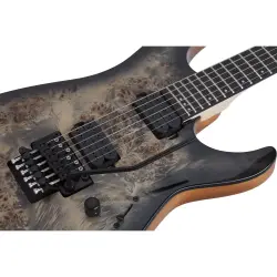 Schecter C-6 Pro FR Elektro Gitar (Charcoal Burst) - 7