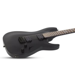 Schecter Damien-6 Elektro Gitar (Satin Black) - 2
