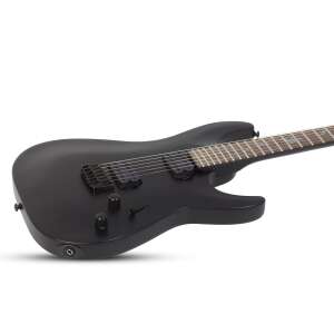 Schecter Damien-6 Elektro Gitar (Satin Black) - 2