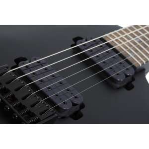Schecter Damien-6 Elektro Gitar (Satin Black) - 4