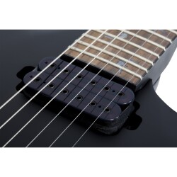 Schecter Damien-6 Elektro Gitar (Satin Black) - 5