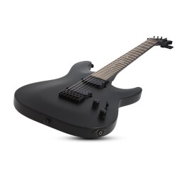Schecter Damien-6 Elektro Gitar (Satin Black) - 12