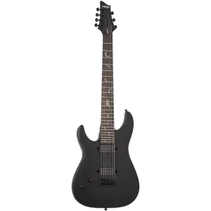 Schecter Damien-7 LH Solak Elektro Gitar (Satin Black) - 1