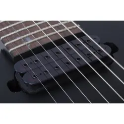 Schecter Damien-7 LH Solak Elektro Gitar (Satin Black) - 4