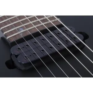 Schecter Damien-7 LH Solak Elektro Gitar (Satin Black) - 4