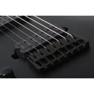 Schecter Damien-7 LH Solak Elektro Gitar (Satin Black) - 5
