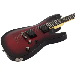 Schecter Demon-6 Elektro Gitar (Crimson Red Burst) - 2