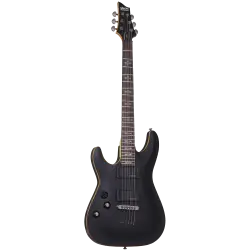 Schecter Demon-6 LH Solak Elektro Gitar (Satin Black) - 1