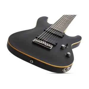 Schecter Demon-8 Elektro Gitar (Aged Black Satin) - 2