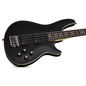 Schecter Omen-4 Bas Gitar (Gloss Black) - 2