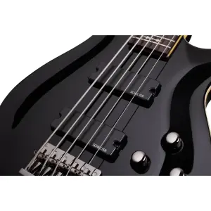 Schecter Omen-5 Bas Gitar (Gloss Black) - 5