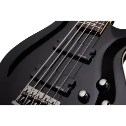 Schecter Omen-5 Bas Gitar (Gloss Black) - 6