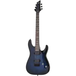 Schecter Omen Elite-6 Elektro Gitar (See Thru Blue Burst) - 1