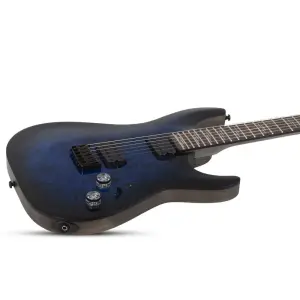 Schecter Omen Elite-6 Elektro Gitar (See Thru Blue Burst) - 2