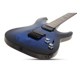 Schecter Omen Elite-6 Elektro Gitar (See Thru Blue Burst) - 7