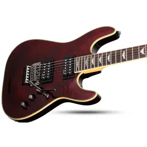 Schecter Omen Extreme-FR LH Solak Elektro Gitar (Black Cherry) - 3