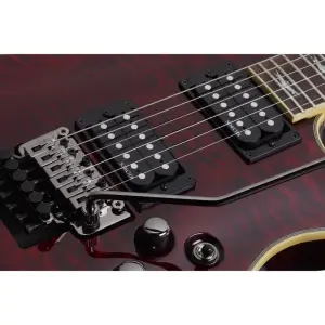 Schecter Omen Extreme-FR LH Solak Elektro Gitar (Black Cherry) - 4