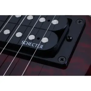 Schecter Omen Extreme-FR LH Solak Elektro Gitar (Black Cherry) - 7