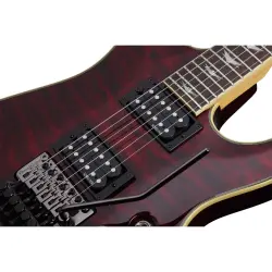 Schecter Omen Extreme-FR LH Solak Elektro Gitar (Black Cherry) - 8