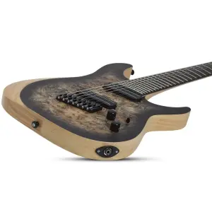 Schecter Reaper-7 Multiscale Elektro Gitar (Satin Charcoal Burst) - 2