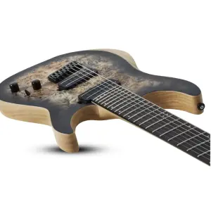 Schecter Reaper-7 Multiscale Elektro Gitar (Satin Charcoal Burst) - 11