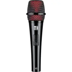 sE Electronics V2 Switch Cardioid Dynamic Handheld Vocal Mikrofonu (Siyah) - 1