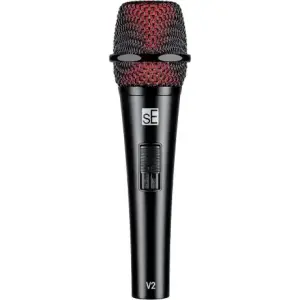 sE Electronics V2 Switch Cardioid Dynamic Handheld Vocal Mikrofonu (Siyah) - 1