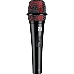 sE Electronics V2 Switch Cardioid Dynamic Handheld Vocal Mikrofonu (Siyah) - 2
