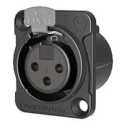 Seetronic MK3F2C-B 3 Pinli Panel Tipi Dişi XLR Konnektör - Seetronic