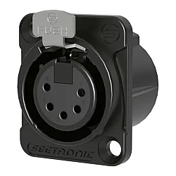 Seetronic MK5F2C-B 5 Pinli Panel Tipi Dişi XLR Konnektör - Seetronic