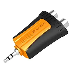 Seetronic MMJ3-2RF 3.5mm Stereo Mini Erkek - 2xRCA Dişi Çoklayıcı Çevirici Adaptör - Seetronic