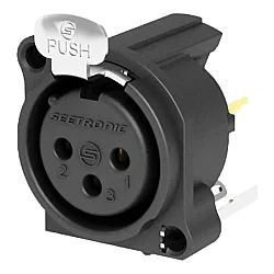 Seetronic SCBDF3-V 3 Pinli Dikey PCB Tipi Dişi XLR Şase Konnektörü - Seetronic