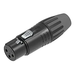 Seetronic SCMF3-B 3 Pinli Dişi XLR Kablo Konnektörü (Siyah) - Seetronic